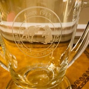 The Bond Club of NEW YORK Large Glass Trophy Cup